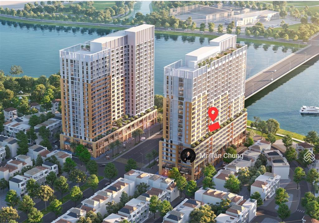 Studio view sông hàn, pháo hoa  diện tích 31,6m2  giá 2,6 tỷ