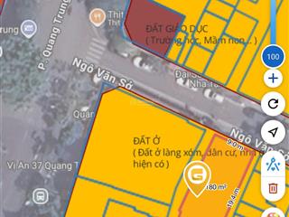 Bán nhà ngã 3 phố quang trung ngô văn sở. diện tích 179m2. mặt tiền 9m. xây khách sạn cực đẹp.