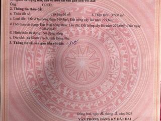 Đất gần vành đai 3 nhơn trạch  kết nối nhanh thủ thiêm  long thành