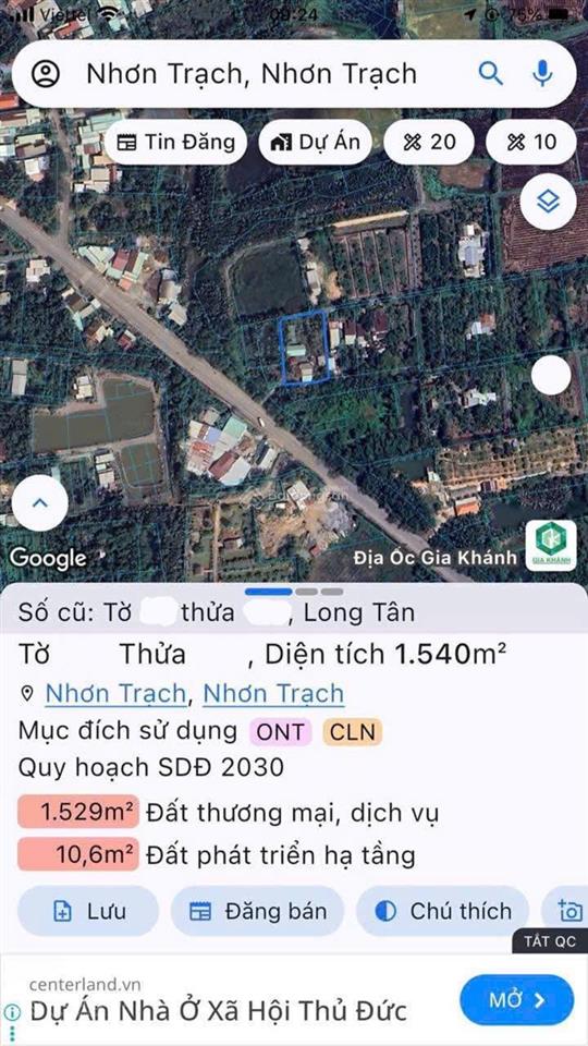 Đất gần vành đai 3 nhơn trạch  kết nối nhanh thủ thiêm long thành