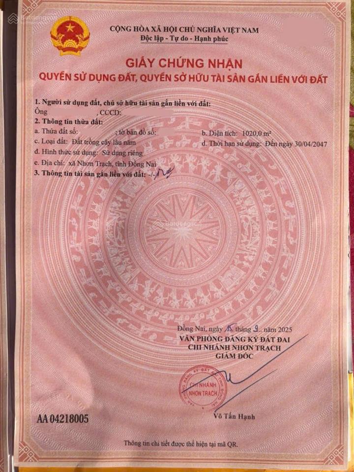 Đất gần vành đai 3 nhơn trạch  kết nối nhanh thủ thiêm  long thành