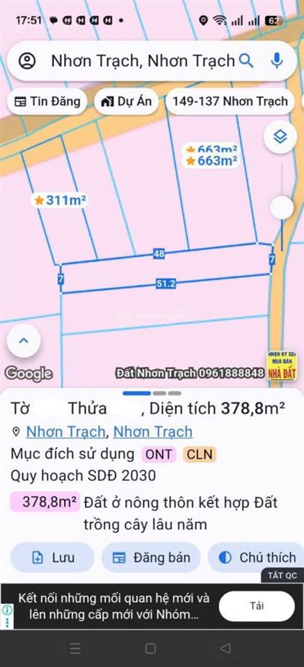 Đất gần vành đai 3 nhơn trạch  kết nối nhanh thủ thiêm  long thành