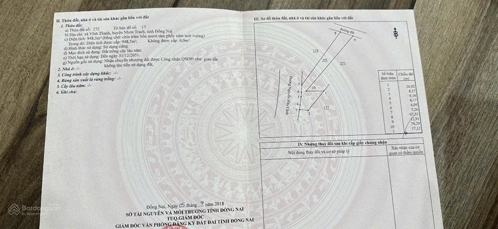 Đất gần dt25c vành đai 3  nhơn trạch  kết nối nhanh thủ thiêm  long thành