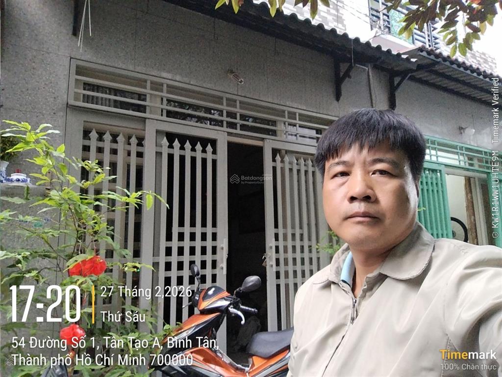 Hẻm xe hơi, ngang 4m, 3 tầng, đường số 1, tân tạo a, thông tỉnh lộ 10, trần văn giàu, giá 1.85 tỷ