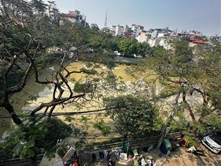 Nhà đẹp mặt hồ oto tránh thoáng mát gần trường gần chợ thuận tiện đi lại 6 tầng thang máy siêu đẹp