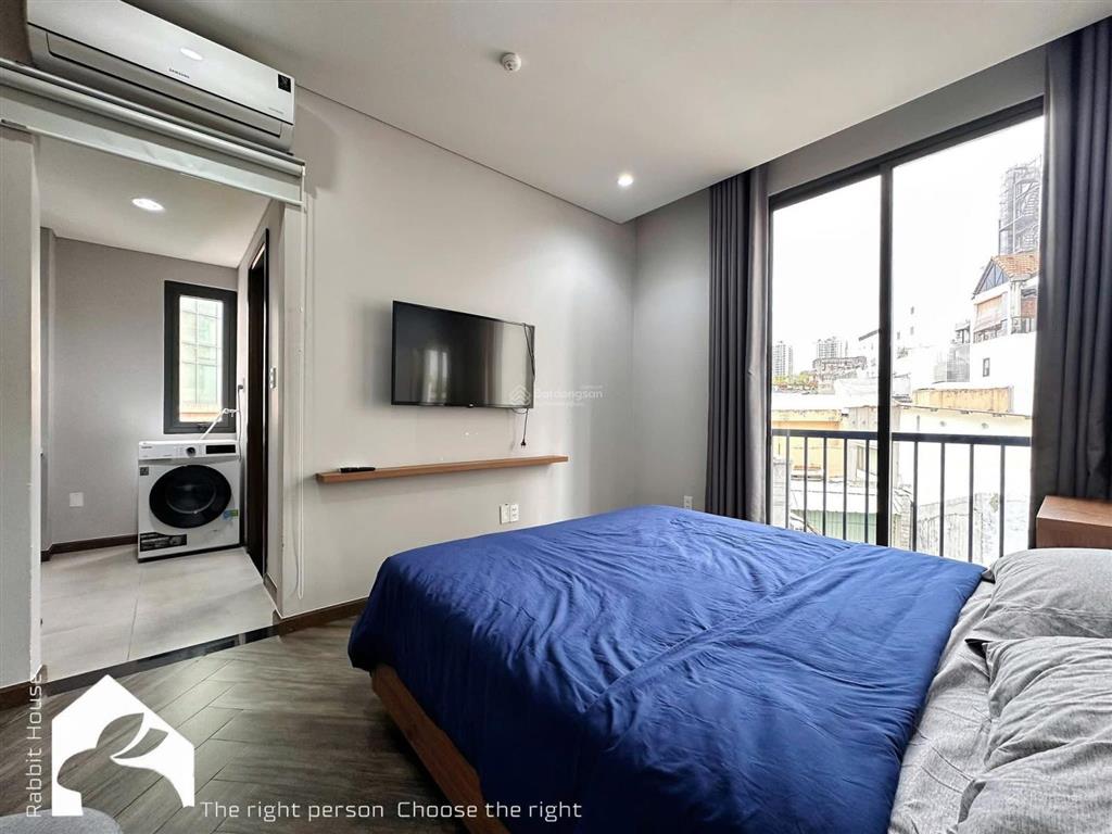 Căn hộ 1pn ban công full nội thất máy giặt riêng  thang máy hầm xe  kỳ đồng, quận 3