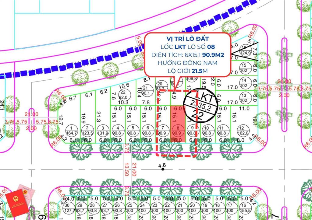 Đất biệt thự đại phú gia quy nhơn sổ đỏ sẵn vị trí đắc địa nhất, giá đầu tư chỉ 37 tr/m²
