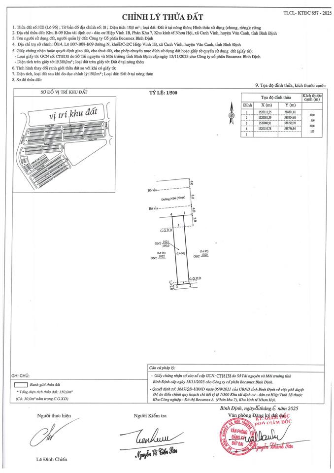 Bán gấp đất kcn becamex vsip bình định 150m², sổ đỏ sẵn, chỉ 5 triệu/m²