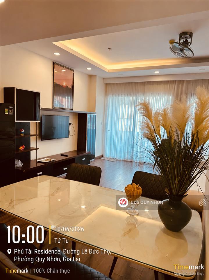 Bán căn hộ 2pn phú tài residence quy nhơn giá chỉ 1,85 tỷ, full nội thất