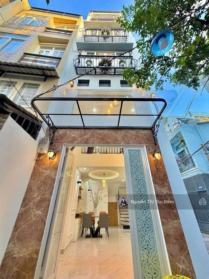 Siêu phẩm nhà mới hẻm xe hơi ngay lê văn sỹ dtsd 110m2  5 tầng sân thượng btct  3pn 4wc full nt