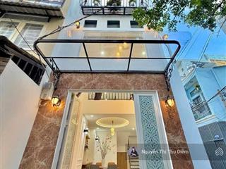 Siêu phẩm nhà mới hẻm xe hơi ngay lê văn sỹ dtsd 110m2  5 tầng sân thượng btct  3pn 4wc full nt