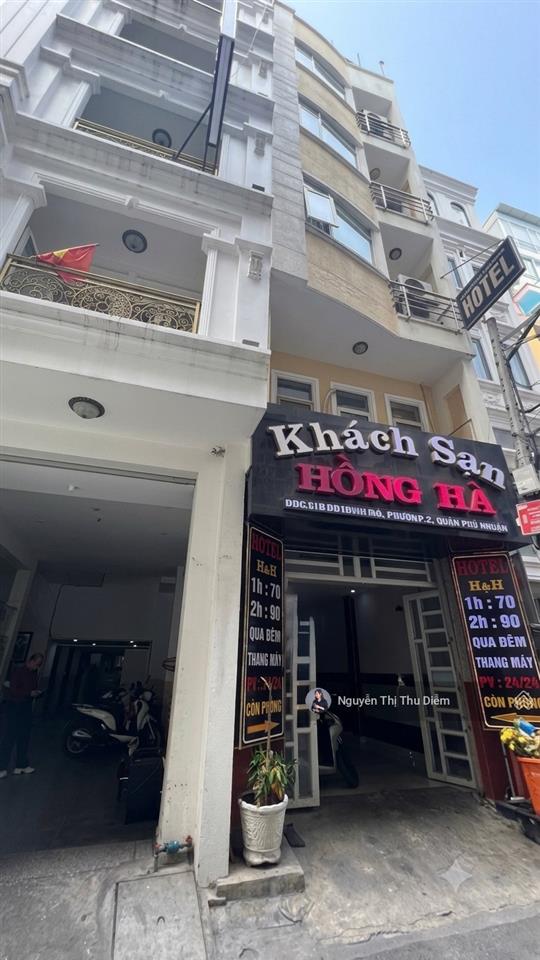 Khu vip đường hoa phú nhuận  khách sạn cc dòng tiền 200 tr/tháng  dt 91 m²  5 tầng  thang máy