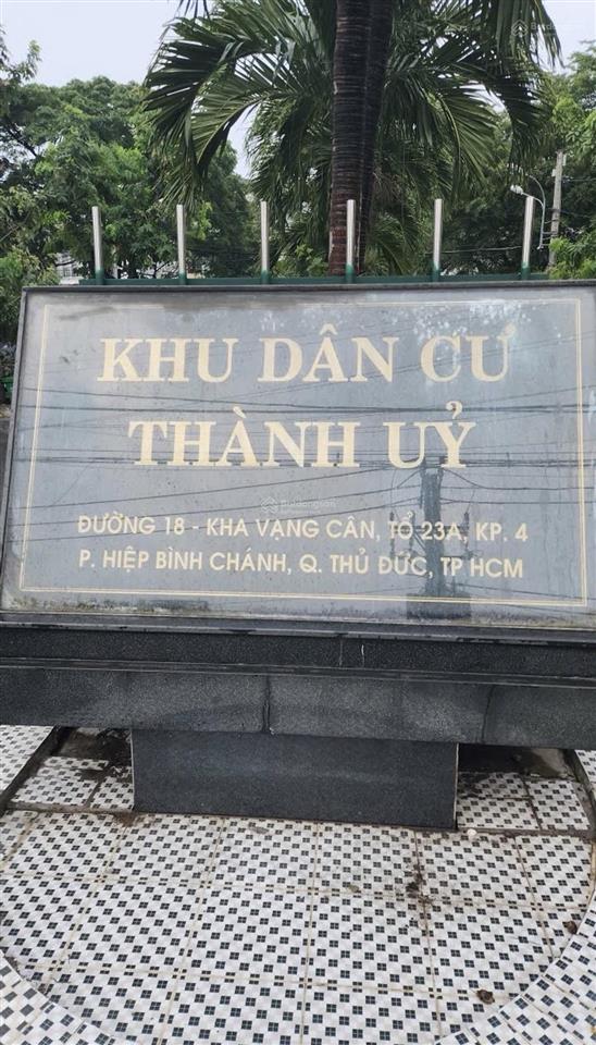 Nhỉnh 7 tỷ sở hữu ngay lô đất trong kdc thành ủy, đường số 18 hiệp bình chánh, dt 70m2, shr.