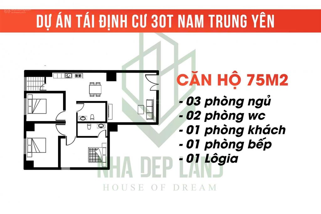 Giá cực tốt! bán căn hộ 3pn 75m2  giá 6tỷ2  30t nam trung yên  trung tâm cầu giấy
