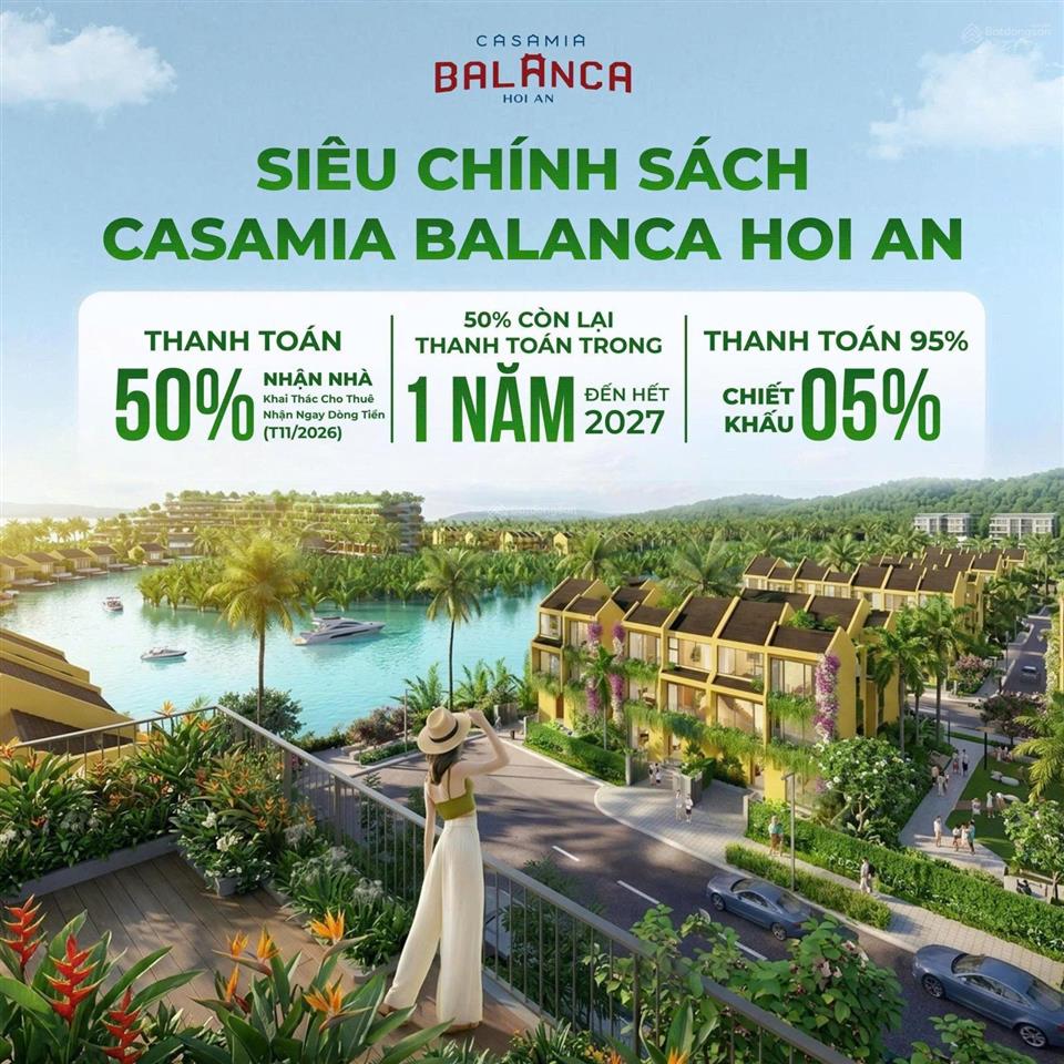 Thanh toán 4,6 tỷ nhận nhà casa balanca. dòng tiền 500 triệu/năm được bảo chứng từ mvillage