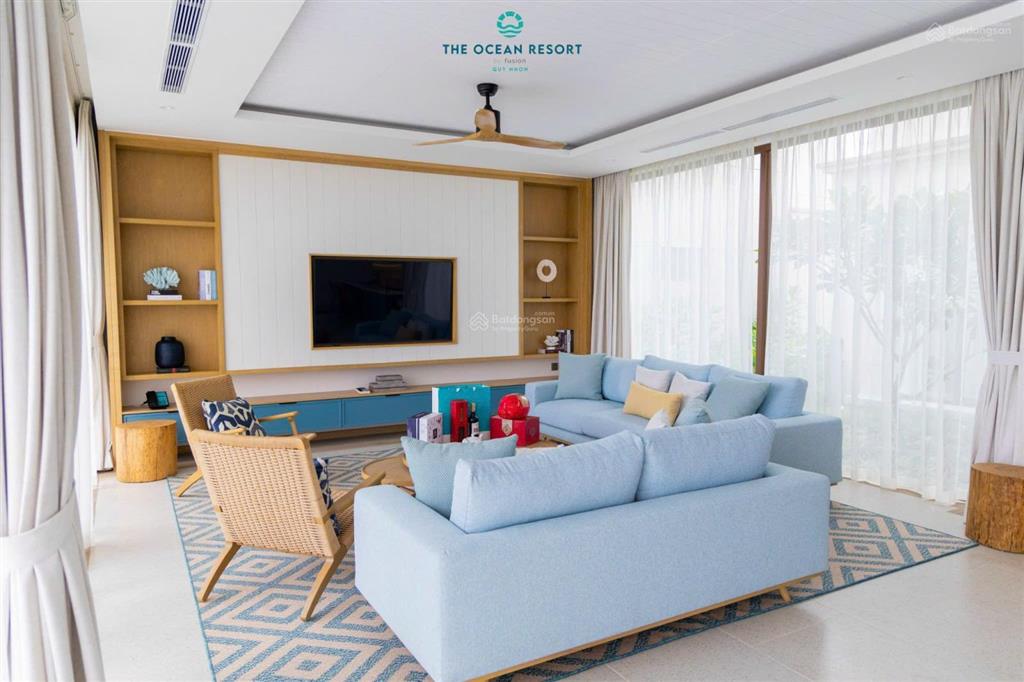 Hàng hiếm, bán villa mặt biển ocean villas quy nhơn, 600m2, 4bed, 28,5 tỷ nội thất chuẩn