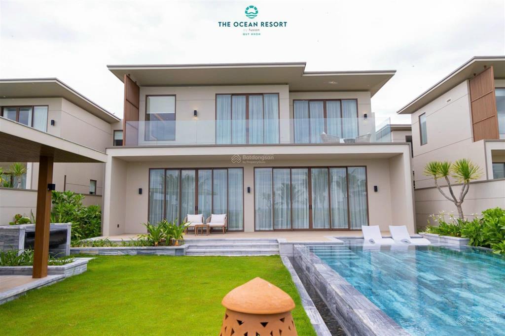 Hàng hiếm, bán villa mặt biển ocean villas quy nhơn, 600m2, 4bed, 28,5 tỷ nội thất chuẩn