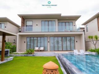 Hàng hiếm, bán villa mặt biển ocean villas quy nhơn, 600m2, 4bed, 28,5 tỷ nội thất chuẩn