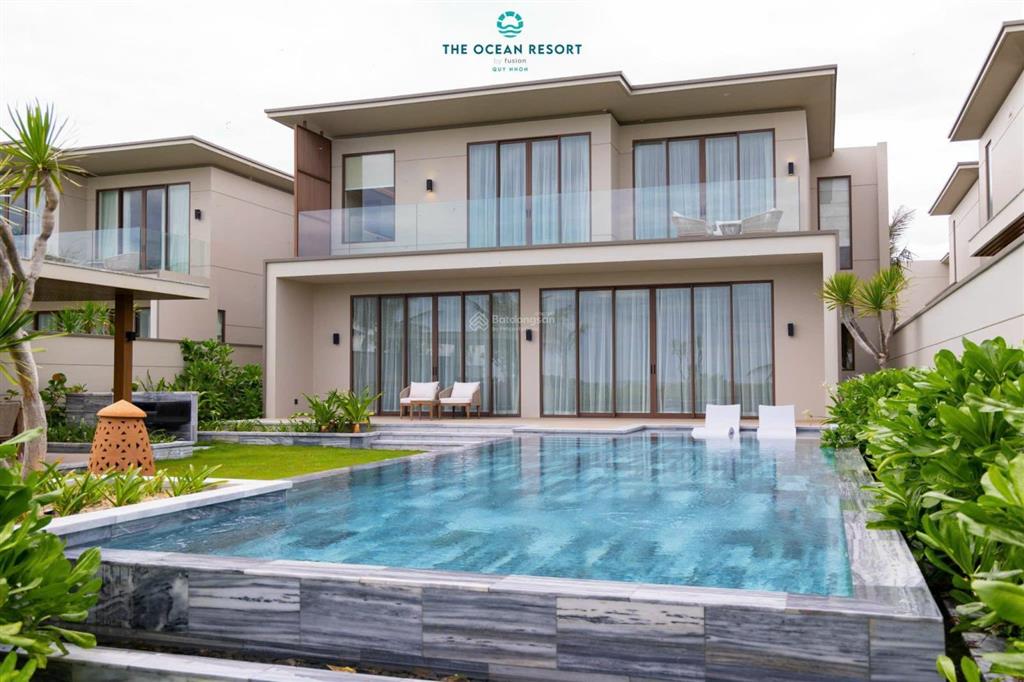 Hàng hiếm, bán villa mặt biển ocean villas quy nhơn, 600m2, 4bed, 28,5 tỷ nội thất chuẩn