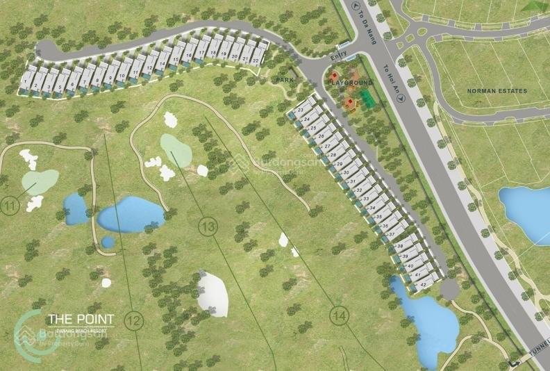 Bán villa sân golf the point đà nẵng, 3bed, 22 tỷ, 275 m2. sổ lâu dài. có tiện ích biển.
