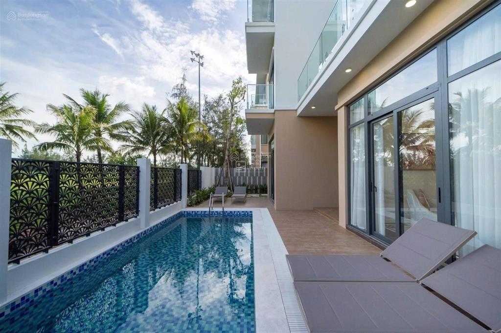 Biệt thự liền kề mặt tiền trường sa, view golf, 4 tầng, bàn giao thô. ở và kinh doanh