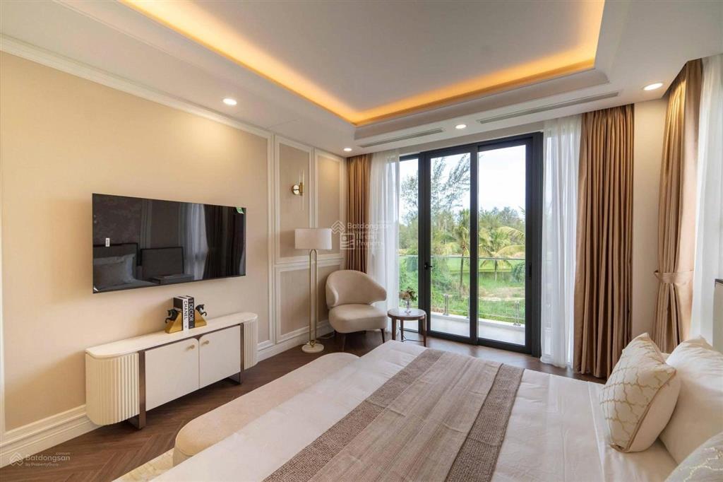 Biệt thự liền kề mặt tiền trường sa, view golf, 4 tầng, bàn giao thô. ở và kinh doanh