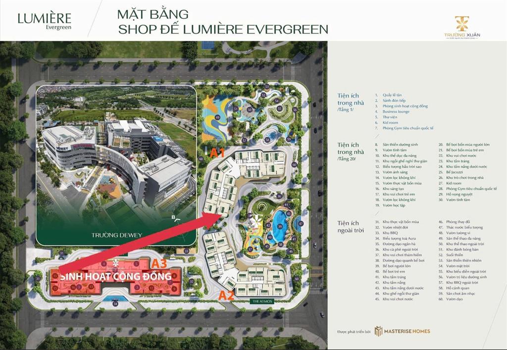 Bán căn shop đế lumiere evergreen tại vinhomes smart city