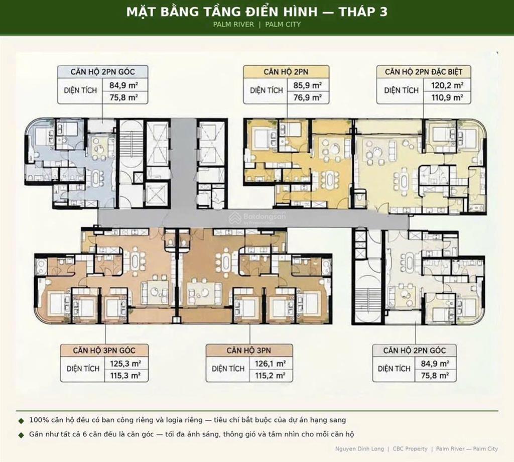 Tái tạo năng lượng sống mỗi ngày với palm river  giá gốc cđt 168tr/m2