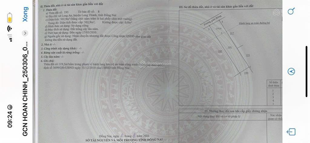 Bán đất mt bưng môn nối dài(liên xã 32m) nhìn kcn lộc an bình sơn giá đầu tư 0909 097 ***