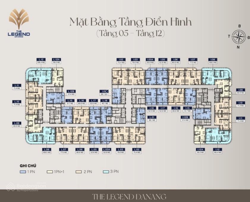 Ngắm pháo hoa diff tại nhà  căn hộ 1pn the legend đà nẵng tầng 10  view sông hàn, giá 7,194 tỷ