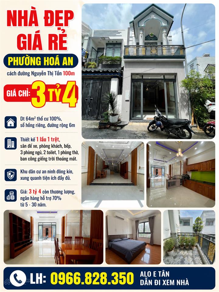 Bán nhà sổ riêng giá rẻ phường bửu hoà. dt 64m2 giá 3tỷ4 thương lượng.