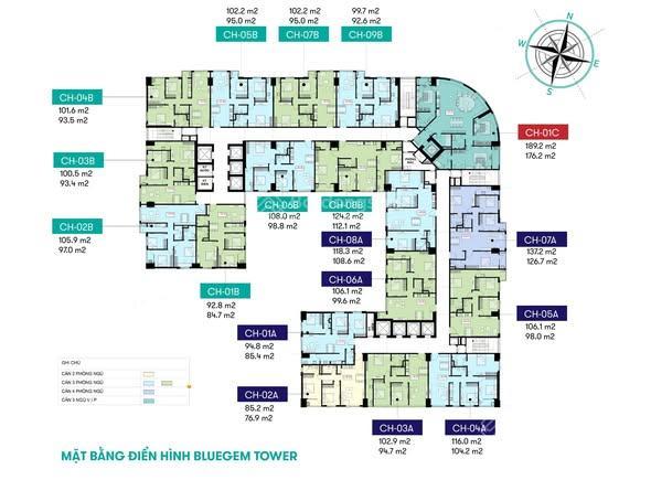 Chốt ngay căn hộ 3pn, 2wc, 95m2 giá 6,5 tỷ tại bluegem tower, tứ hiệp, thanh trì, hà nội