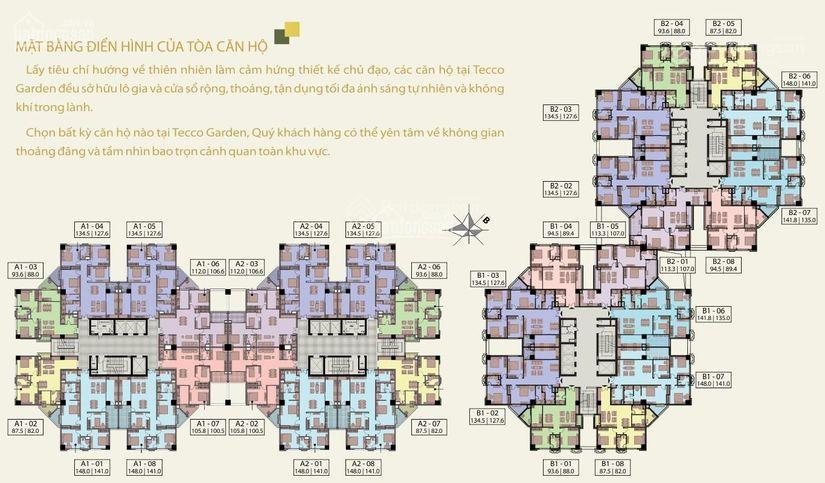 Bán gấp căn 07 tòa b2 diện tích 135 m2 view công viên hồ điều hòa đẹp tecco garden