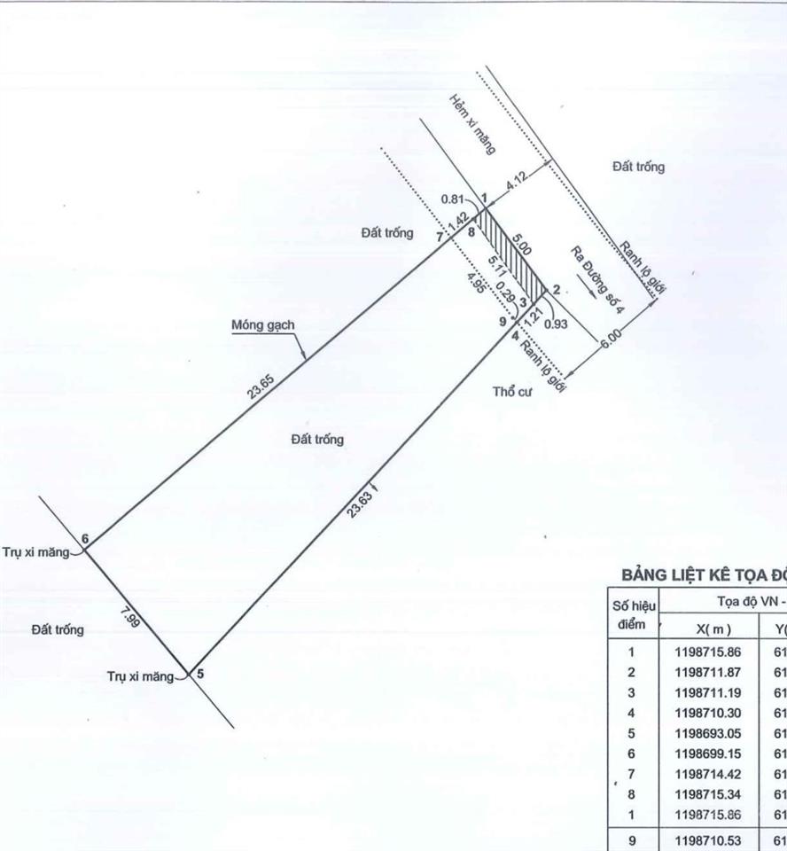 Giảm giá thơm đất đường số 4, trường thọ, thủ đức 162.4m2 chỉ 6.6 tỷ