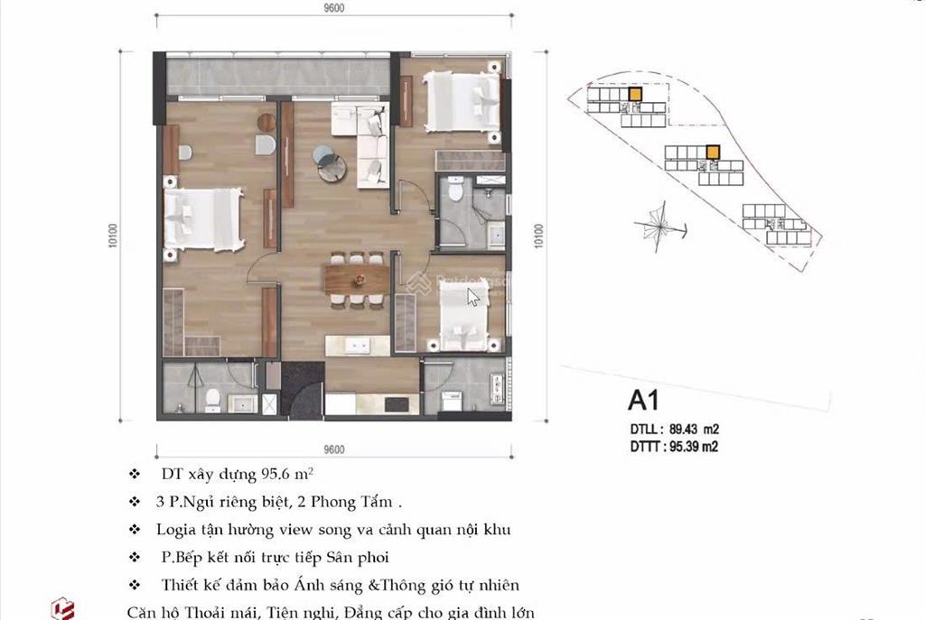 Bán căn hộ mizuki park 95m2 3pn2wcblock mp678. sẵn sổ hồng, nhận nhà ngay. giá tốt 5,46ty