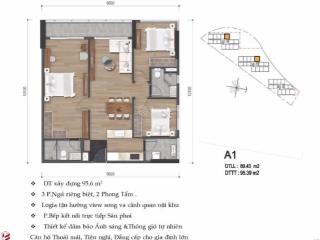 Bán căn hộ mizuki park 95m2 3pn2wcblock mp678. sẵn sổ hồng, nhận nhà ngay. giá tốt 5,46ty