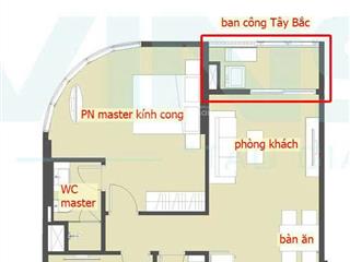 Bán căn 2pn 2vs kính cong view mega grand world  pháo hoa  tầng trung đơn giá 66tr/m2