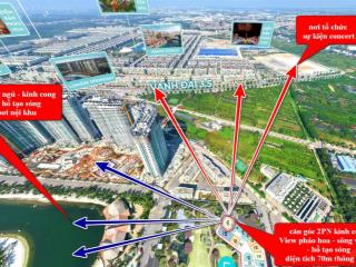 Bán căn 2pn 2vs kính cong view mega grand world  pháo hoa  tầng trung đơn giá 66 triệu/m²