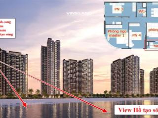 Bán nhanh căn 4pn 3vs kính cong hướng đông nam view hồ tạo sóng  căn hộ không dành cho số đông