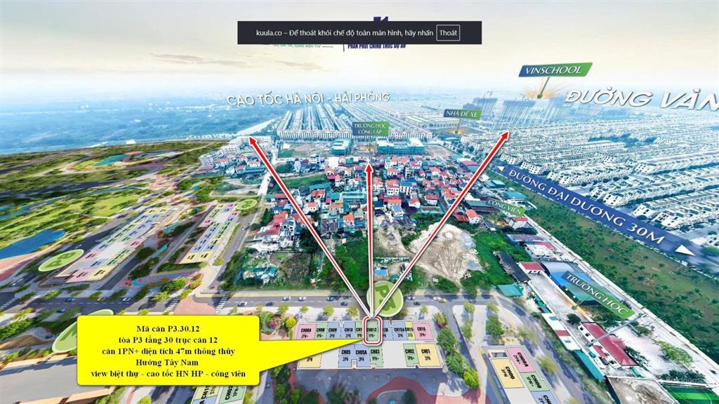 Bán căn hộ 1pn+ dt 47m tầng trung view thoáng  chính sách 5 năm mua nhà không lo lãi suất