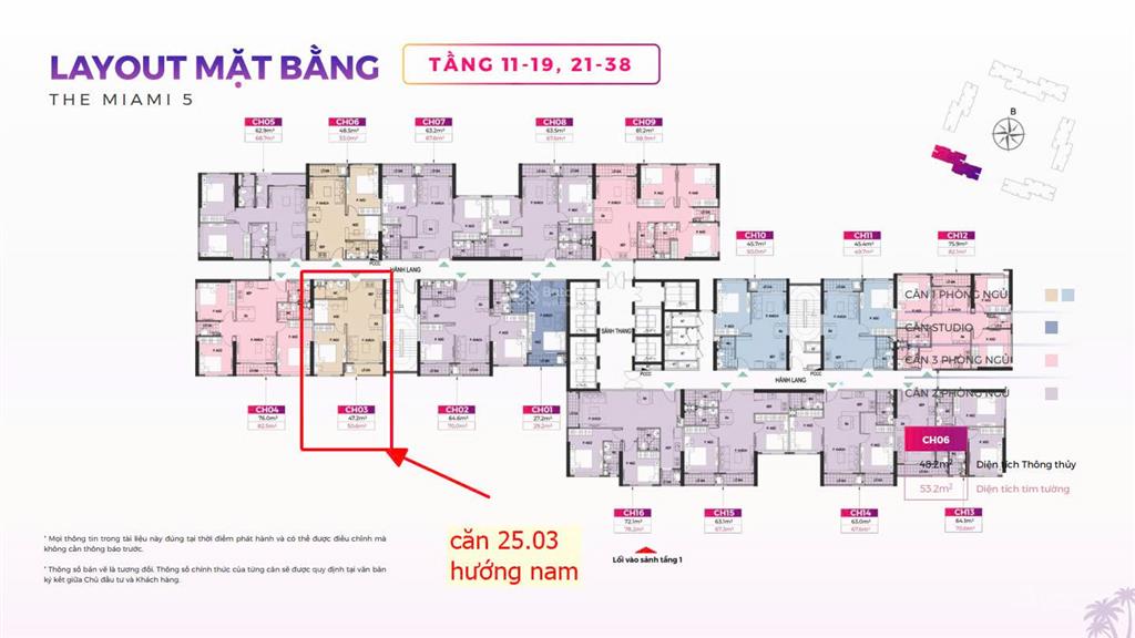 Chính chủ cần chuyển nhượng căn hộ 1+ 2503 gs5 vinsmart city, hướng đẹp