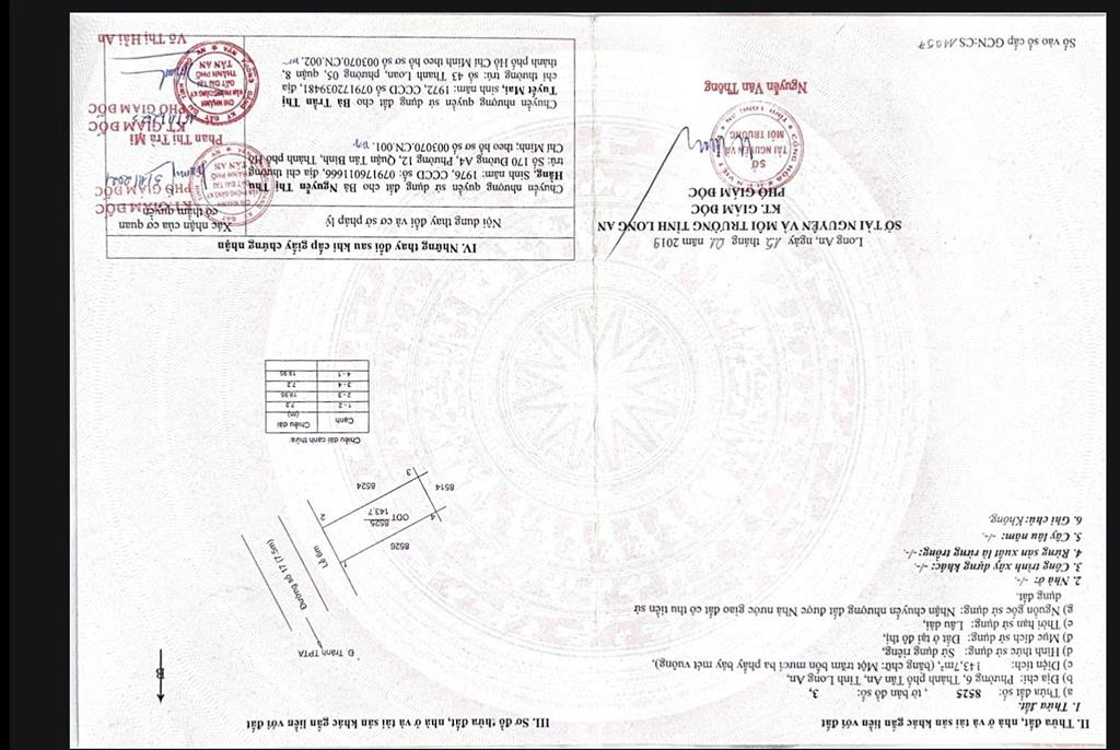 Bán đất tại đường số 17, long an, tây ninh (phường 6, tân an)