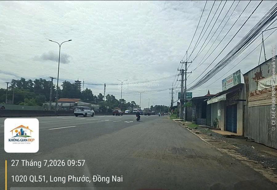 Bán 3.029,6m2 316.6m2 thổ cư 3 mặt tiền ql51, gần nút giao 25c, cách sân bay long thành 2km