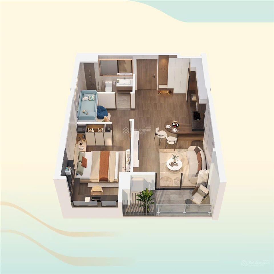 Bán cc 1pn+, 1wc, 47,1m2 tại masteri grand coast view ngọc trai, 3,35 tỷ, ocean park2, văn giang