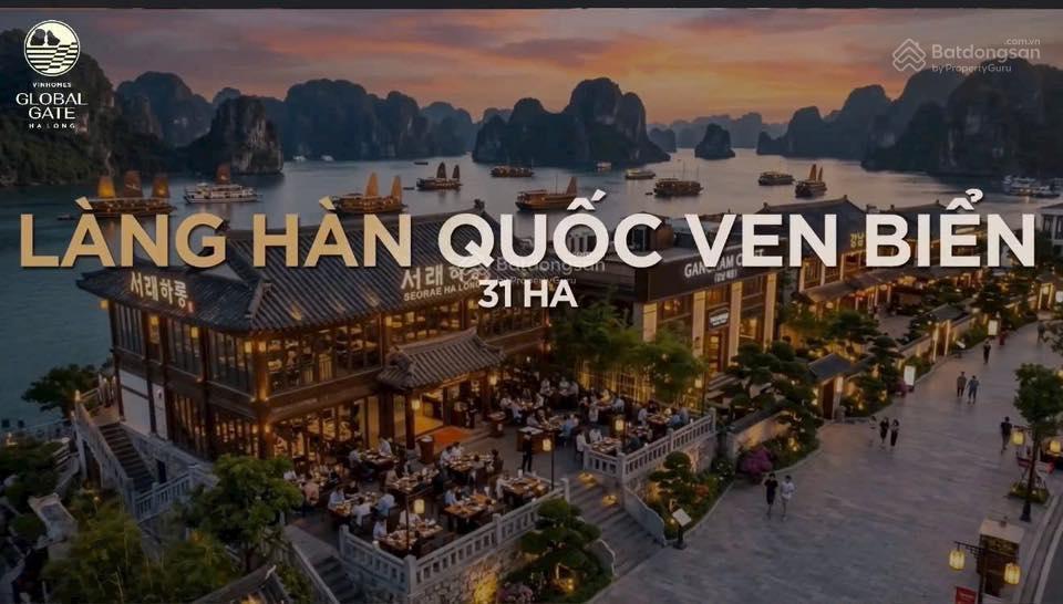 Bán nhà phố 4 tầng 6,259 tỷ, 50m2 tại vinhomes global gate hạ long