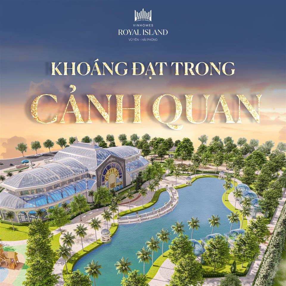 Bán song lập vip hg626 dt 220,3m2 vinhomes royal island 17,25 tỷ