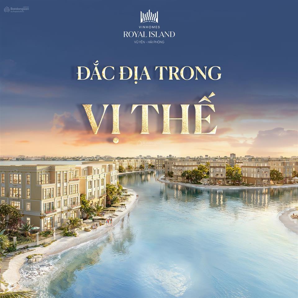 Bán song lập vip hg626 dt 220,3m2 vinhomes royal island 17,25 tỷ