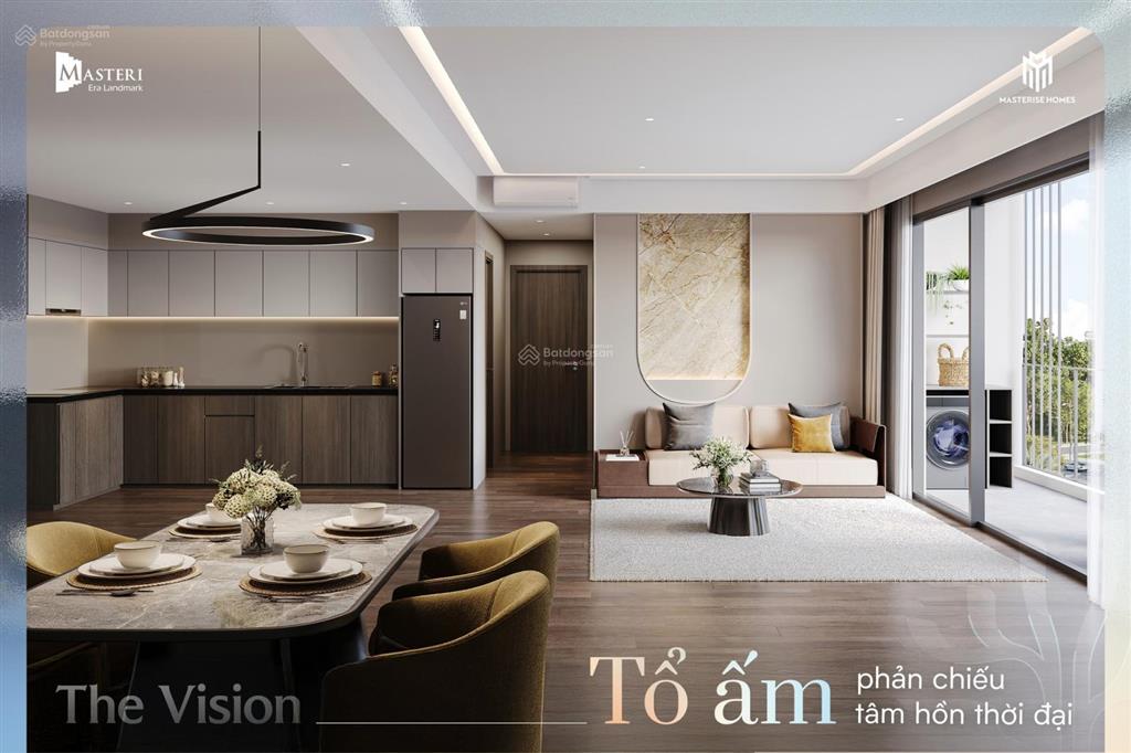 Bán căn hộ 1pn + , 1wc, 3,2 tỷ, 46,9m2, view đẹp, tòa v1 the vision masteri era landmark ocp3