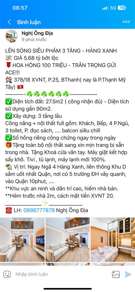 Ngộp bank trước rao 5,9 tỷ giờ còn 4,99 tỷ