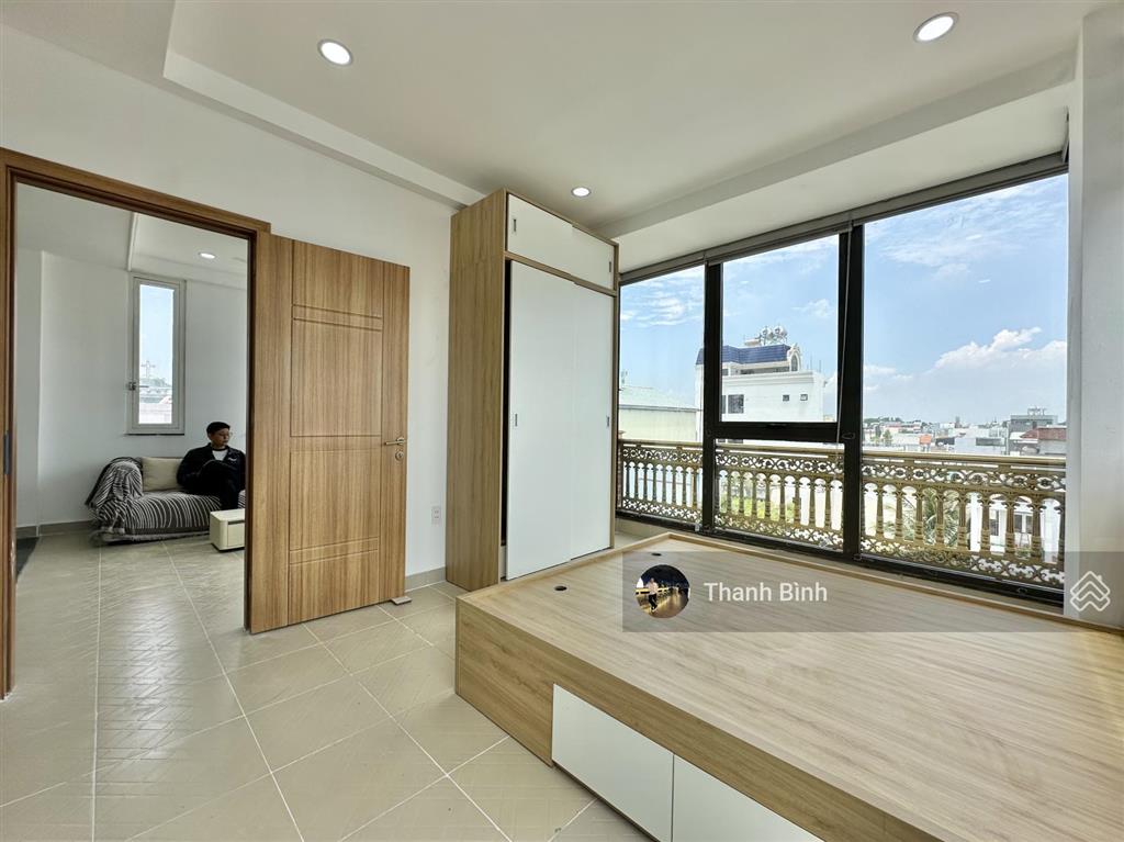 Căn 1 phòng ngủ ban công 45m2, cực thoáng, nhiều ánh sáng gần chợ tân hương, đường ô tô